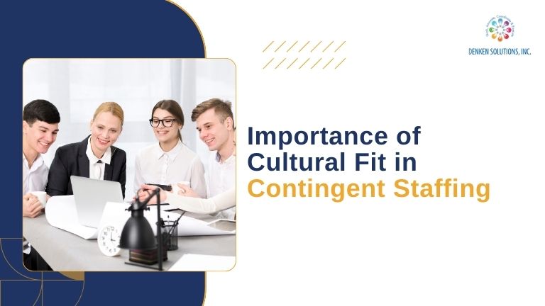Contingent workforce collaborating effectively due to strong cultural fit, enhancing engagement and productivity in a diverse work environment