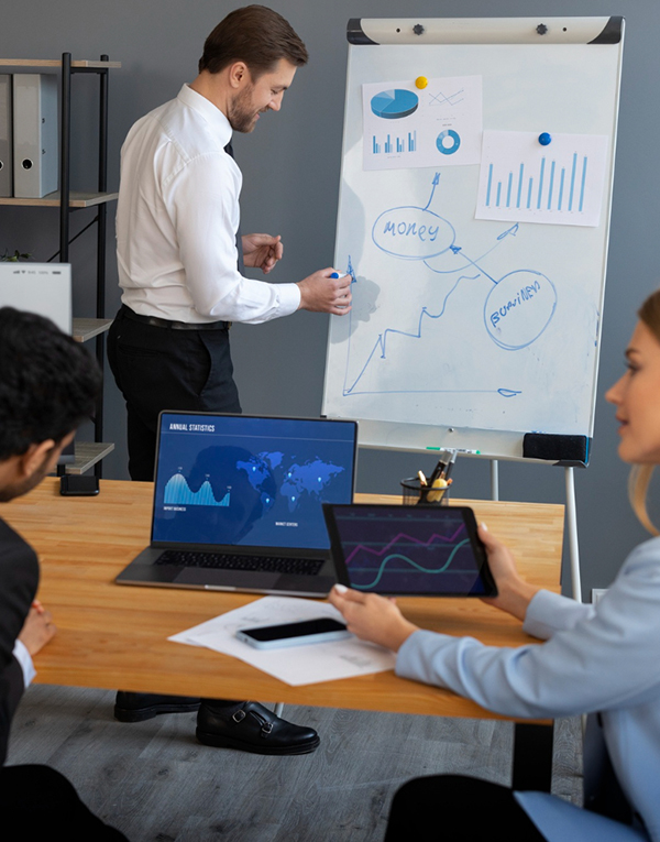 Recruiter matching skilled professionals to an SOW project using a talent management platform