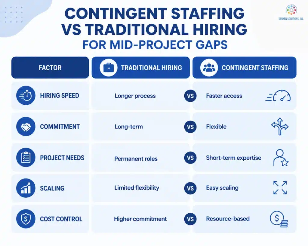 Mid-project skill gaps